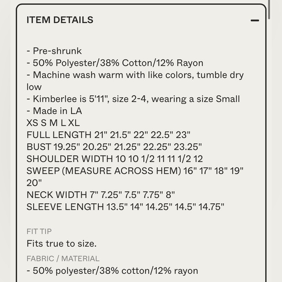 CLARE V. Puff Sleeve Sweatshirt - Light Blue Tie Dye - Picture 13 of 13